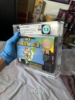 Super Mario World (Super Nintendo Entertainment System SNES, 1991) WATA 7.5 CIB<br/>	
	 <br/>  Super Mario World (Super Nintendo Entertainment System SNES, 1991) WATA 7.5 CIB