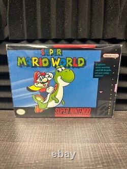 Super Mario World (Super Nintendo SNES, 1991) Complet dans sa boîte CIB, Authentique