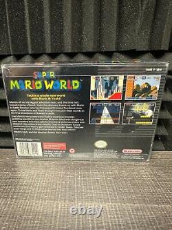 Super Mario World (Super Nintendo SNES, 1991) Complet dans sa boîte CIB, Authentique