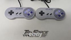 Super Mario World Super Nintendo SNES Bundle Complet CIB Console Système Testé