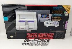 Super Mario World Super Nintendo SNES Ensemble Complet CIB Système Console Testé