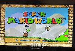 Super Mario World Super Nintendo SNES Manuel Boîte Jeu Belle Cartouche Testée