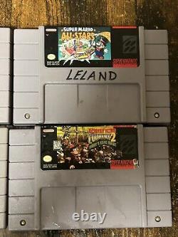 Super Mario World / Tous les étoiles Donkey Kong Country 2 et 8 Nintendo SNES Bundle Lot