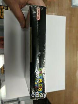 Super Mario World (nintendo Snes, 1992) Usine Rare Scellé Neuf Hang Tab