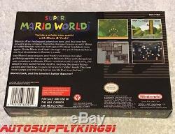 Super Mario World (super Nintendo Snes, 1992) Jeu Complet Cib Avec Boîte Personnalisée