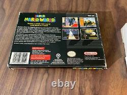 Super Mario World (super Nintendo, Snes) Complet Dans La Boîte - Player's Choice Box