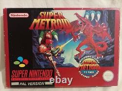 Super Metroid Snes Super Nintendo Boxed With Players' Guide 1994 Pal Tested