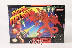 Super Metroid Snes Super Nintendo Complet Cib État Authentique! Royaume