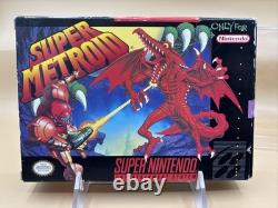 Super Metroid (Super Nintendo, 1994) SNES Authentique CIB avec Manuel et Inclusions
