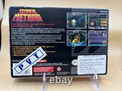 Super Metroid (Super Nintendo, 1994) SNES Authentique CIB avec Manuel et Inclusions