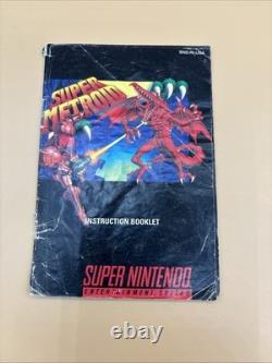 Super Metroid (Super Nintendo, 1994) SNES Authentique CIB avec Manuel et Inclusions