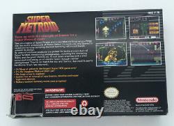 Super Metroid Super Nintendo Snes Cib Complet Avec Affiche Authentique