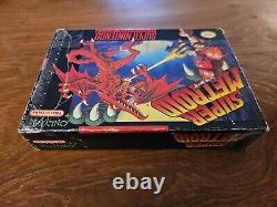 Super Metroid (Système de divertissement Super Nintendo, 1994) SNES CIB Complet