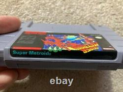 Super Metroid (super Nintendo Snes) Cib Complet Avec Affiche + Annonces