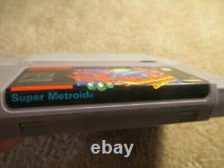 Super Metroid (super Nintendo Snes) Cib Complet Avec Affiches + Ads Collector