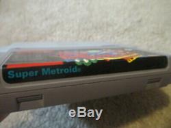 Super Metroid (super Nintendo Snes) Cib Complète Avec L'affiche + Annonces