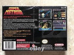 Super Metroid (super Nintendo Snes) Scellé En Usine Premier Imprimé Rare