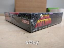 Super Metroid (super Nintendo Snes) Scellé En Usine Premier Imprimé Rare