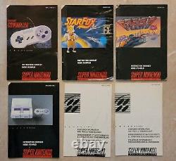 Super Nintendo Bundle Snes Avec Boîte Originale (lire La Description)