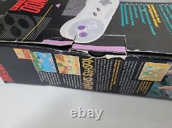 Super Nintendo Bundle Snes Avec Boîte Originale (lire La Description)