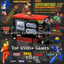 Super Nintendo Classic Edition Console Snes Mini 6500 Jeux Système De Divertissement