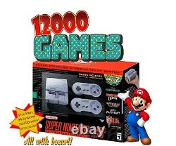 Super Nintendo Classic Mini Edition Snes System 12000+ Jeux! Bibliothèques Complètes