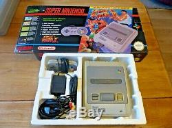 Super Nintendo Console Super Nintendo Rue Rare Fighter II (2) Variante Boxed Et Complète