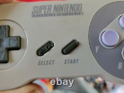 Super Nintendo Control Set Console Rare Variante In Box Snes Avec Contrôleur Supplémentaire