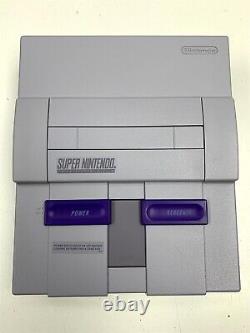 Super Nintendo Control Set Console SNES SNS-001 Complet dans la boîte Numéros correspondants