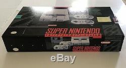 Super Nintendo Entertainment Console System Set Snes Complet Dans L'encadré Mint