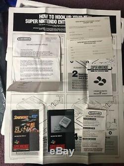 Super Nintendo Entertainment Star System Wing Édition Pack Snes Pal Uk Seller