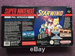 Super Nintendo Entertainment Star System Wing Édition Pack Snes Pal Uk Seller