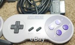 Super Nintendo Entertainment System Console Blanche Jeux Testés Grande Condition