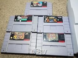 Super Nintendo Entertainment System Console Blanche Jeux Testés Grande Condition