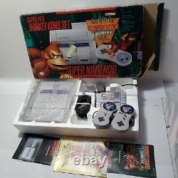 Super Nintendo Entertainment System Console Donkey Kong Country Bundle (snes)