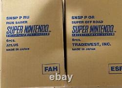 Super Nintendo Entertainment System Pal Combined Run Sabre Super Off Road Scellé