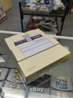 Super Nintendo Entertainment System SNES + Manette, Câbles et 2 Jeux Testés