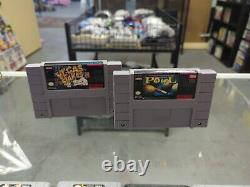 Super Nintendo Entertainment System SNES + Manette, Câbles et 2 Jeux Testés