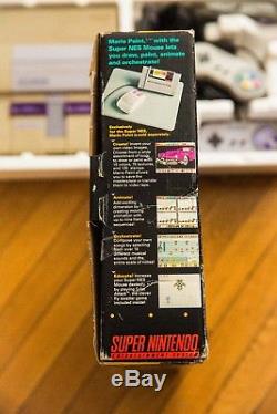 Super Nintendo Entertainment System Snes Console Complète Dans La Boîte