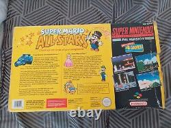 Super Nintendo Mario All Stars SNES Boîte Scope 6 Jeu Gameboy Kart Monde 9 Jeux