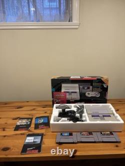 Super Nintendo Mario World All-Stars Console CIB Système SNES Ensemble Dans La Boîte RARE