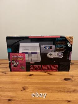 Super Nintendo Mario World All-Stars Console CIB Système SNES Ensemble Dans La Boîte RARE
