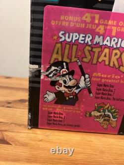 Super Nintendo Mario World All-Stars Console CIB Système SNES Ensemble Dans La Boîte RARE