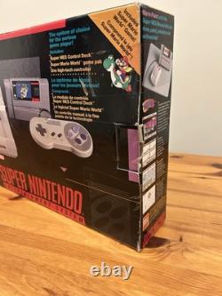 Super Nintendo Mario World All-Stars Console CIB Système SNES Ensemble Dans La Boîte RARE