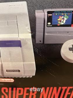 Super Nintendo Mario World All-Stars Console CIB Système SNES Ensemble Dans La Boîte RARE
