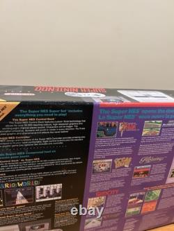 Super Nintendo Mario World All-Stars Console CIB Système SNES Ensemble Dans La Boîte RARE