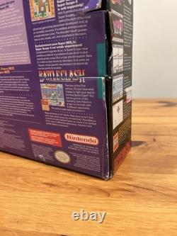 Super Nintendo Mario World All-Stars Console CIB Système SNES Ensemble Dans La Boîte RARE