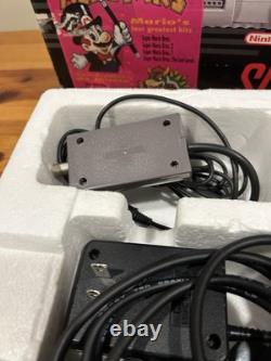 Super Nintendo Mario World All-Stars Console CIB Système SNES Ensemble Dans La Boîte RARE