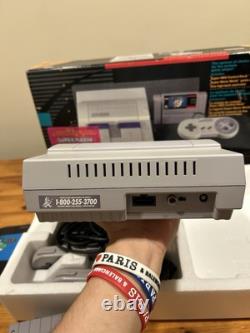 Super Nintendo Mario World All-Stars Console CIB Système SNES Ensemble Dans La Boîte RARE
