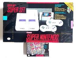 Super Nintendo NES SNES Super Set SNS-001 Complet en Boîte + SIM CITY